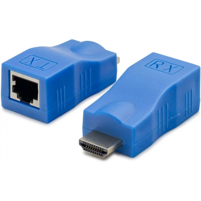 Hadron HDMI Extender 30 Metre CAT5e CAT6 Uzatıcı Mavi | HDX1274