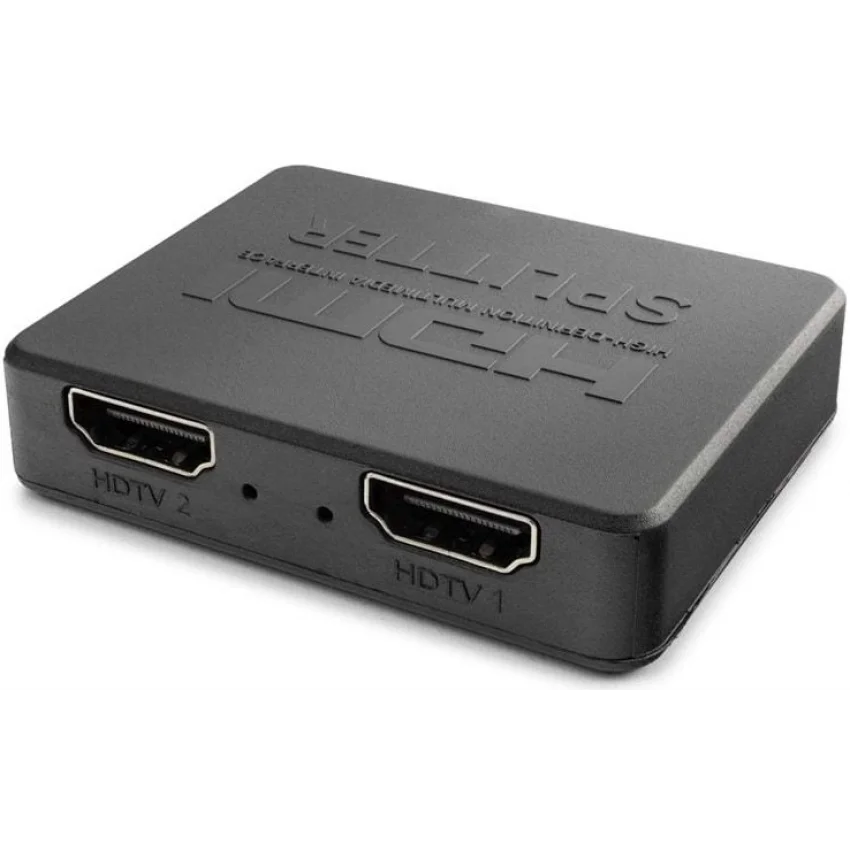 Hadron HDMI Splitter 4K 1 Giriş 2 Çıkış USB Güçlü Siyah | HDX1371