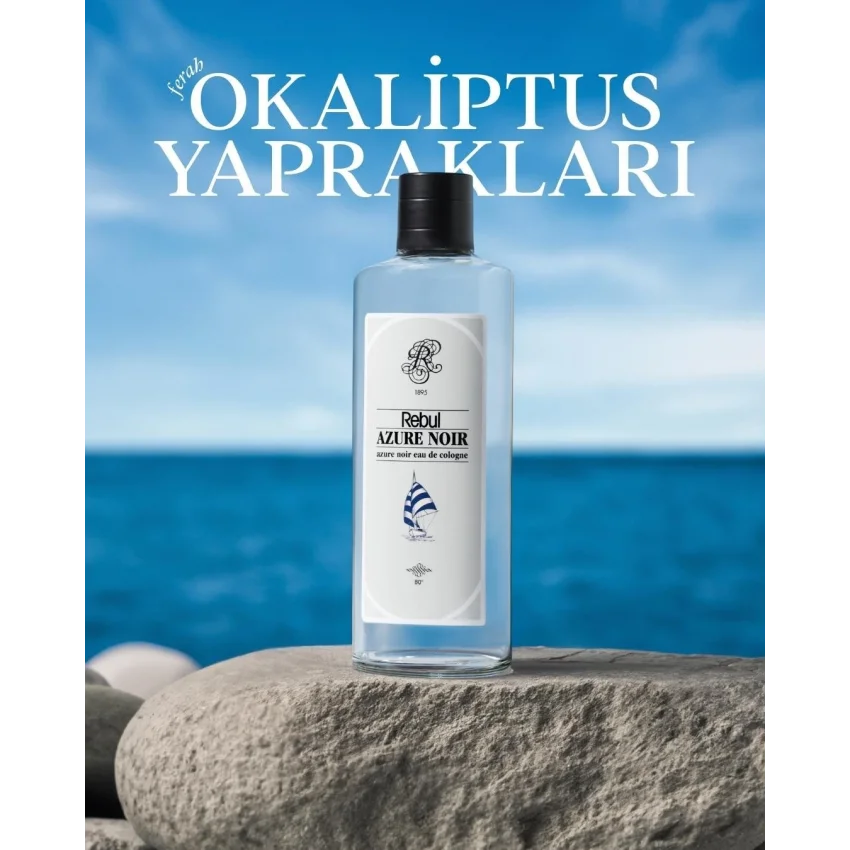 Rebul Azure Noir EDC Kolonya Cam Şişe 250 ml