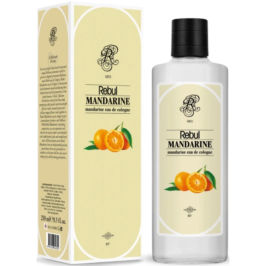 Rebul Mandarine EDC Kolonya Cam Şişe 250 ml