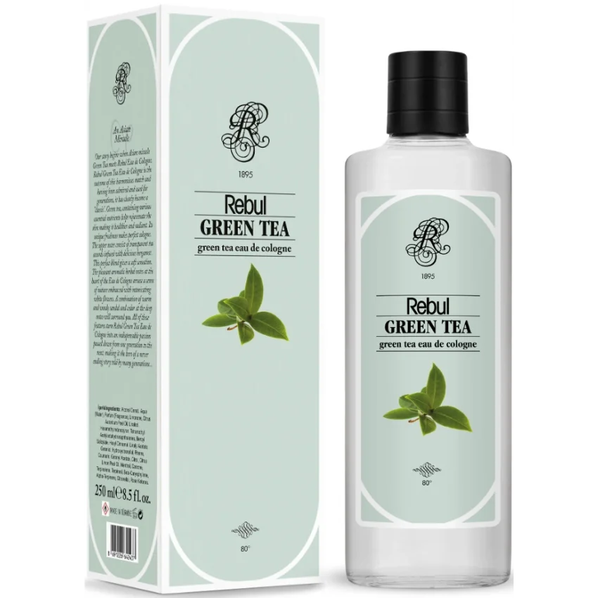 Rebul Green Tea EDC Kolonya Cam Şişe 250 ml