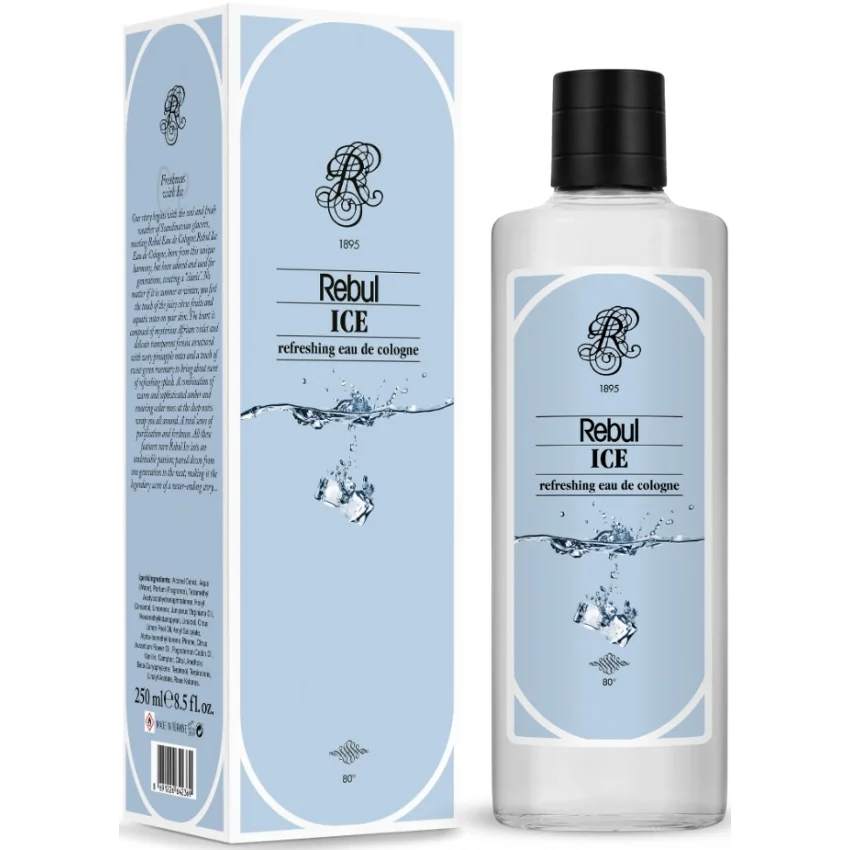 Rebul Ice EDC Kolonya Cam Şişe 250 ml