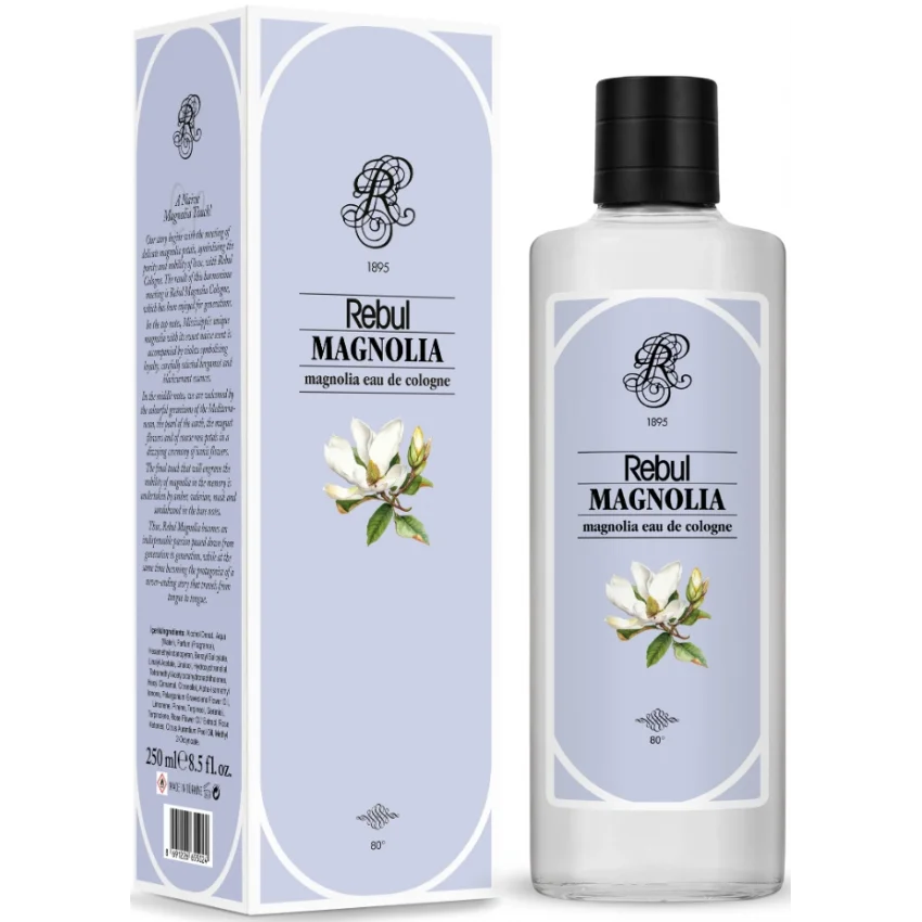 Rebul Magnolia EDC Kolonya Cam Şişe 250 ml