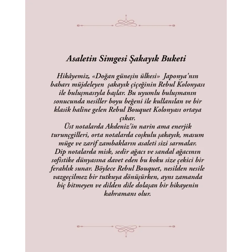 Rebul Bouquet EDC Kolonya Sprey Pet Şişe 125 ml