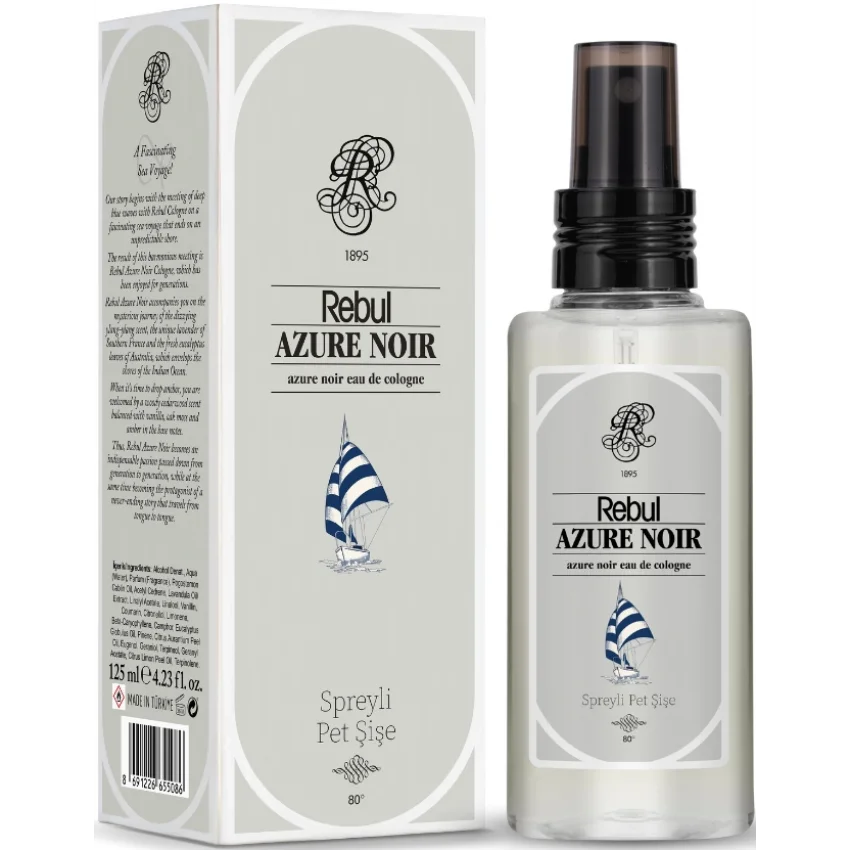 Rebul Azure Noir EDC Kolonya Sprey Pet Şişe 125 ml