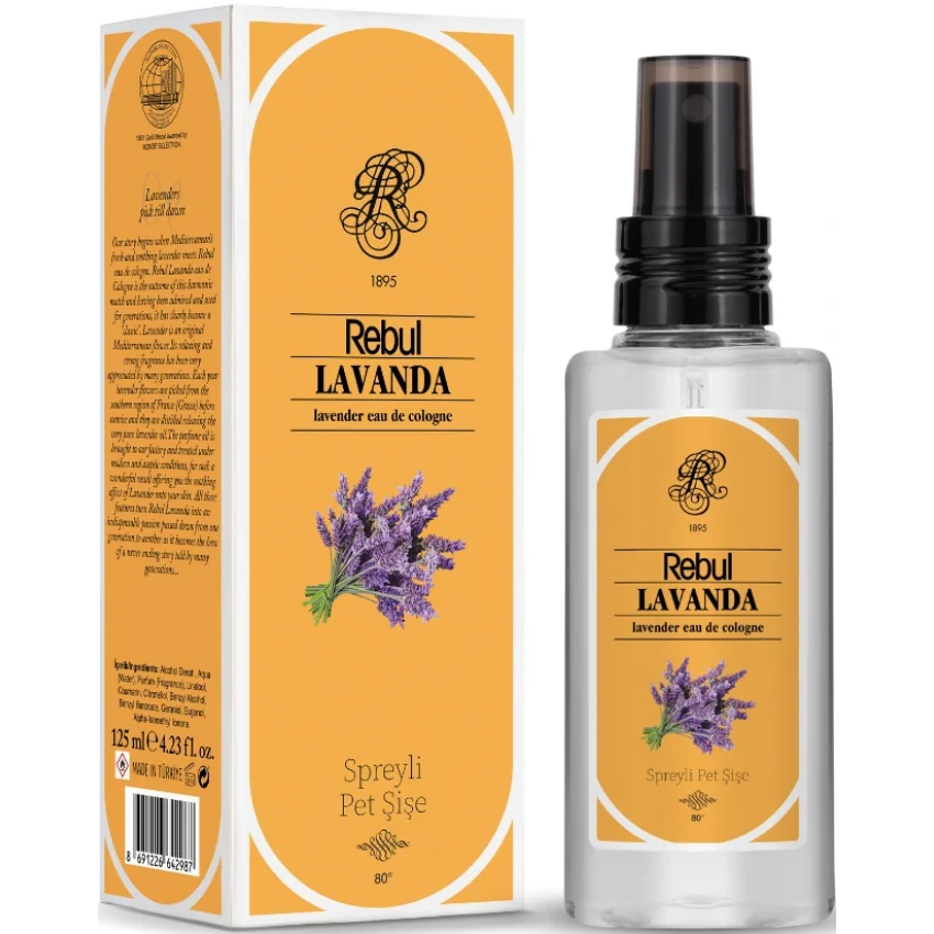 Rebul Lavanda EDC Kolonya Sprey Pet Şişe 125 ml