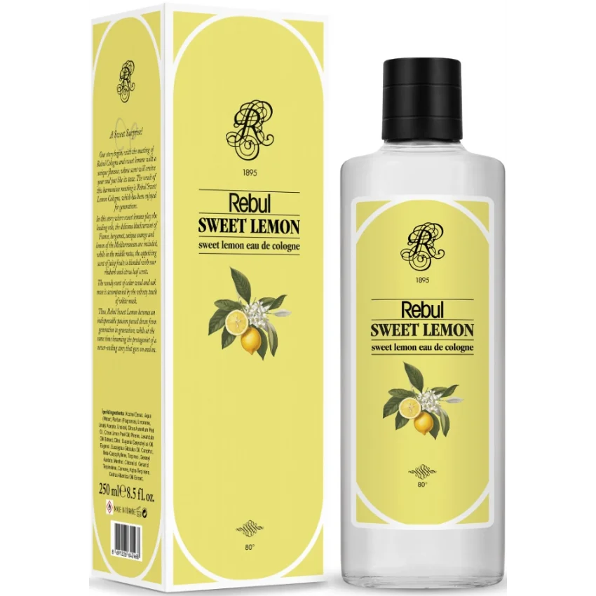 Rebul Sweet Lemon EDC Kolonya Cam Şişe 250 ml