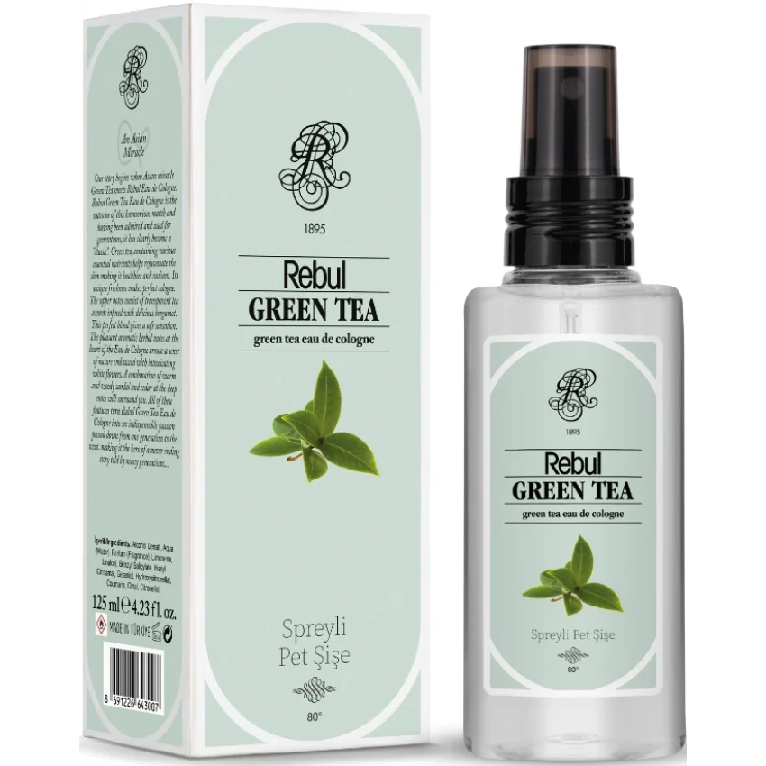 Rebul Green Tea EDC Kolonya Sprey Pet Şişe 125 ml