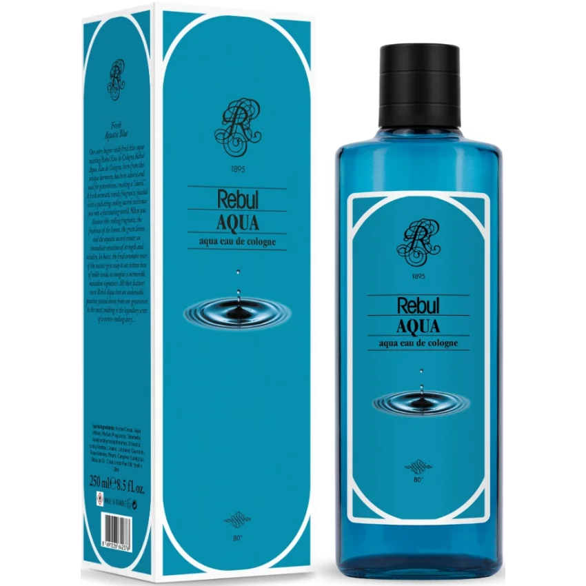 Rebul Aqua EDC Kolonya Cam Şişe 250 ml