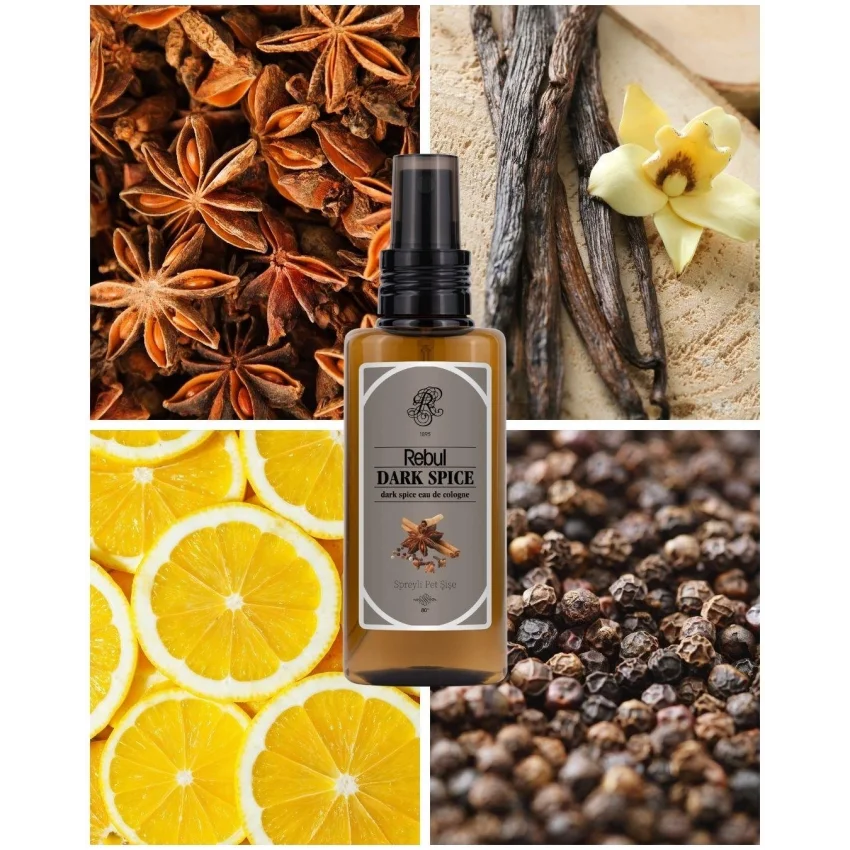 Rebul Dark Spice EDC Kolonya Sprey Pet Şişe 125 ml