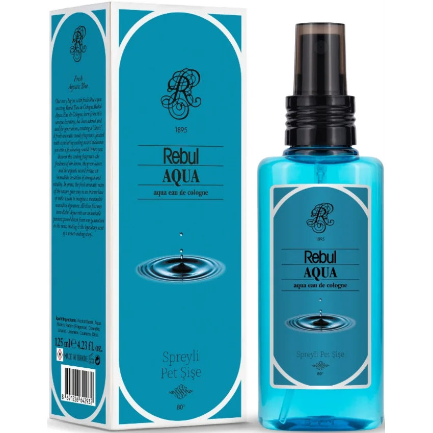 Rebul Aqua EDC Kolonya Sprey Pet Şişe 125 ml