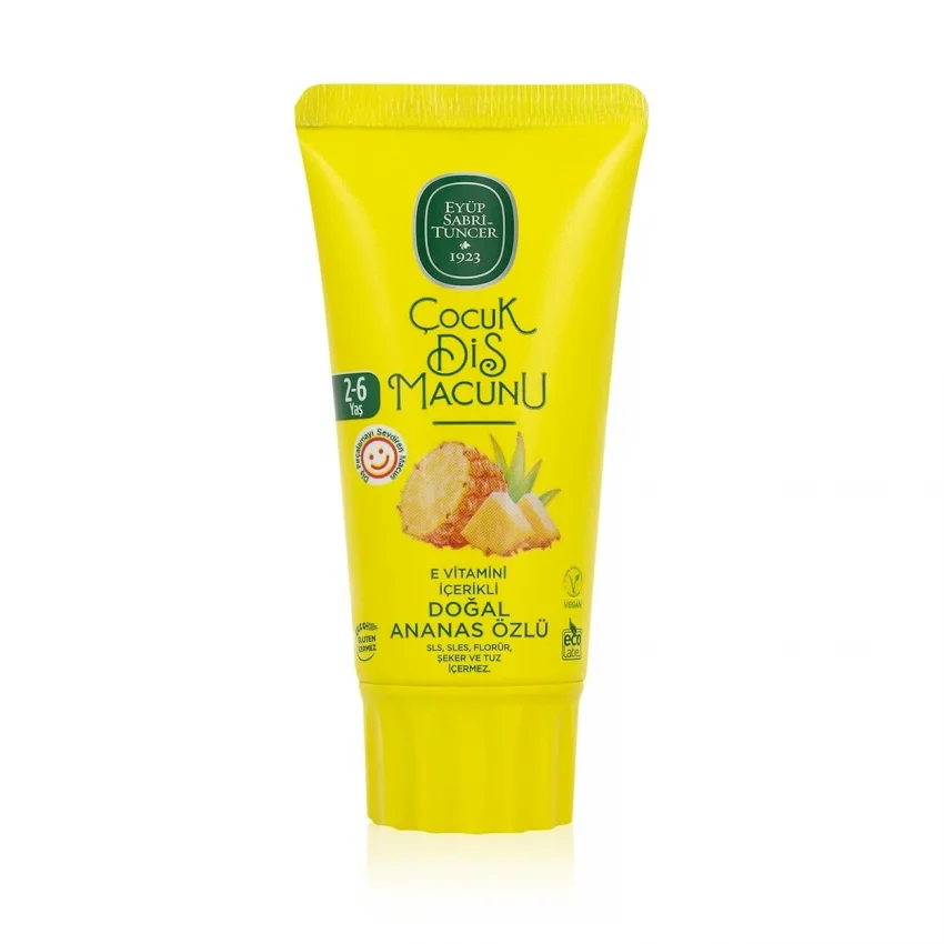 Eyüp Sabri Tuncer Doğal Ananas Özlü 2-6 Yaş Çocuk Diş Macunu 60 ml