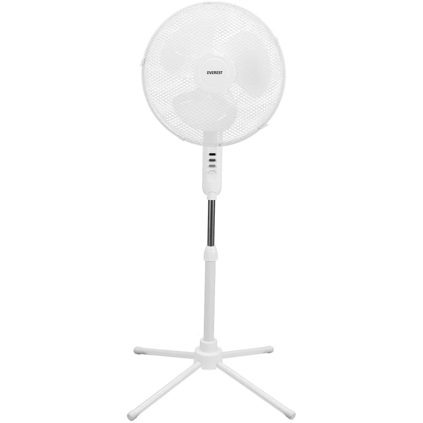 Everest EcoWind Ev Tipi Metal Ayaklı Vantilatör 3 Kademeli Beyaz FAN10