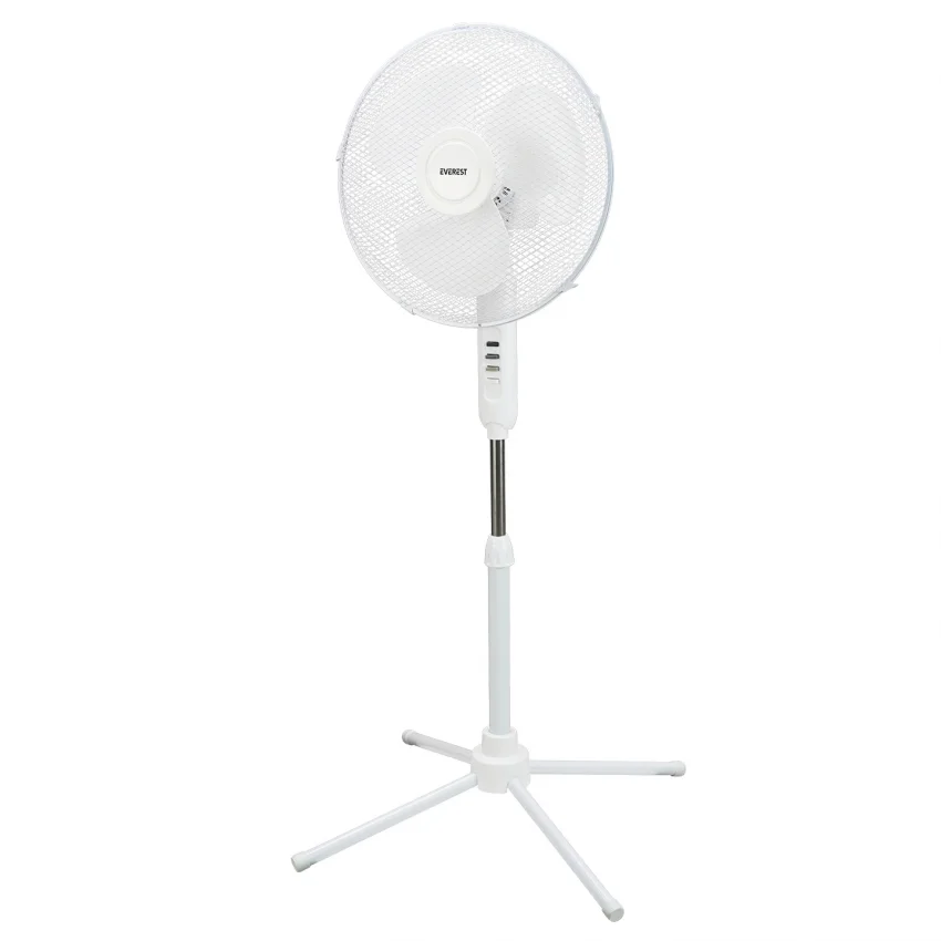 Everest EcoWind Ev Tipi Metal Ayaklı Vantilatör 3 Kademeli Beyaz FAN10