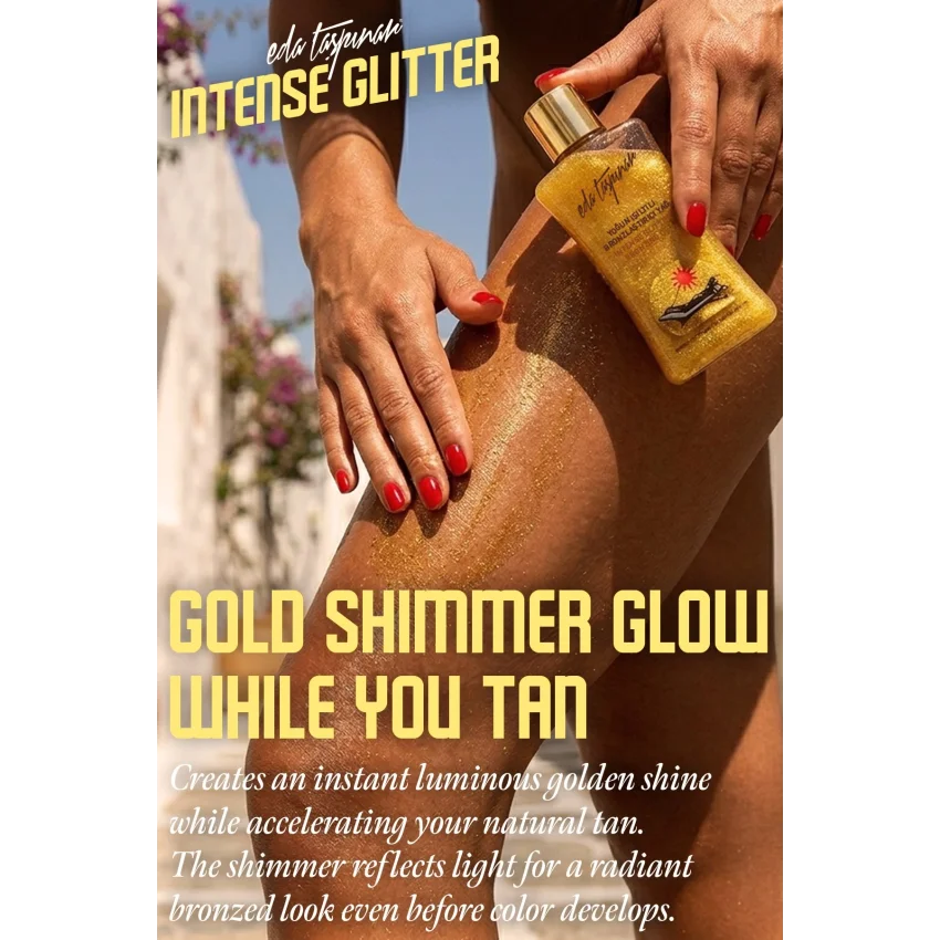 Eda Taşpınar Işıltılı Simli Bronzlaştırıcı Güneş Yağı SPF 0 200 ml