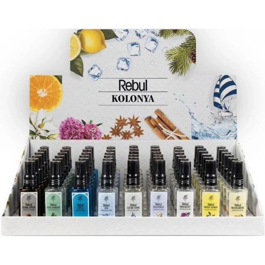 Rebul Karma EDC Kolonya 50 ml 54lü Set Stant