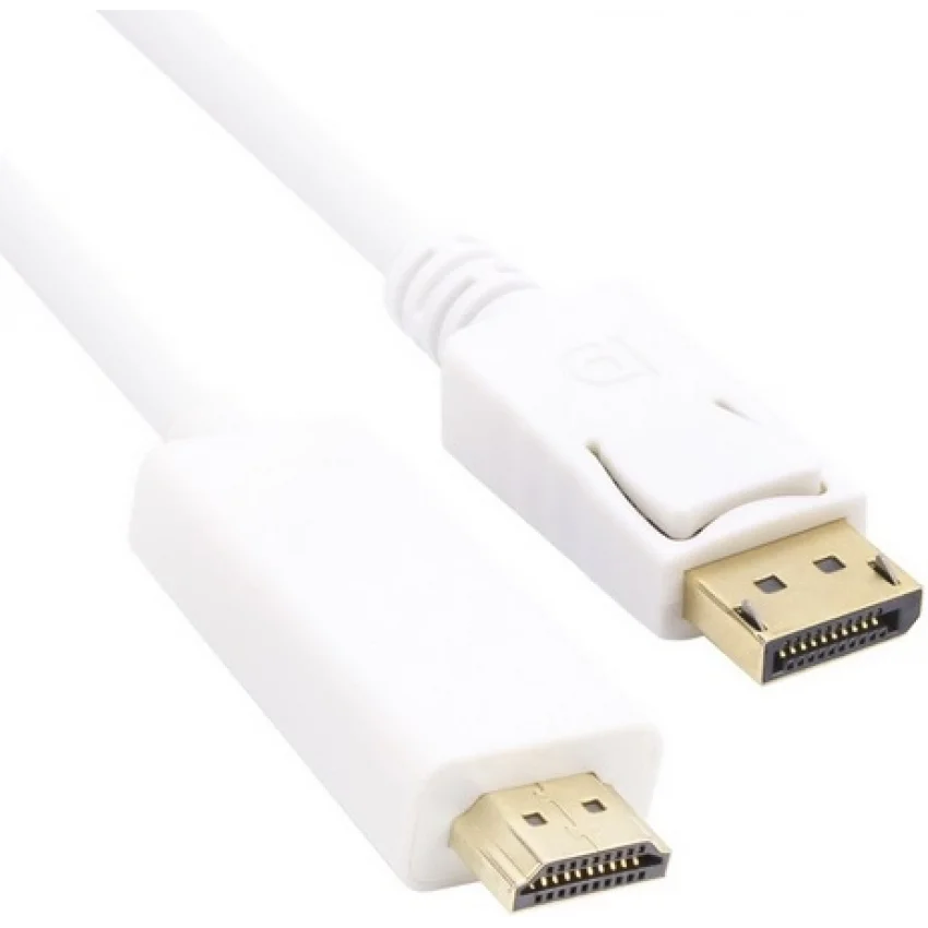 Vcom DisplayPort to HDMI Kablo Beyaz 3 mt | CG605L-3.0