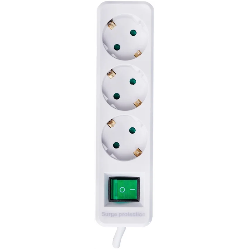 S-link Akım Korumalı 3lü Priz 1.5m 306 Joule Tam Bakır | SPG-F03