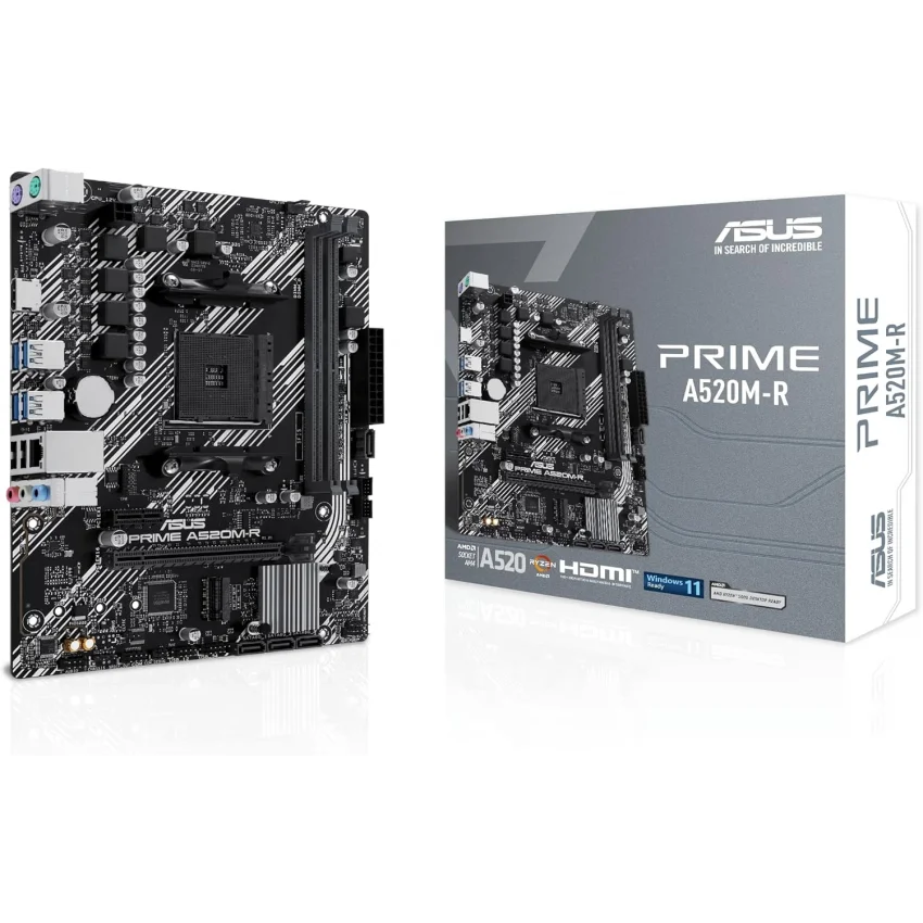 ASUS PRIME A520M-R AMD A520 AM4 DDR4 5100MHz Anakart