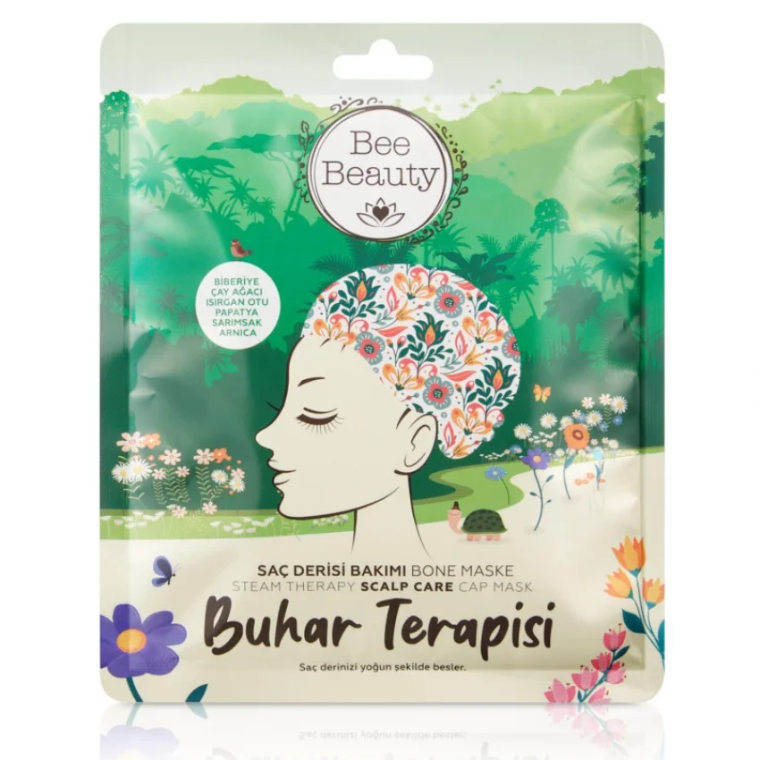 Bee Beauty Buhar Terapisi Saç Derisi Bakımı Bone Maske