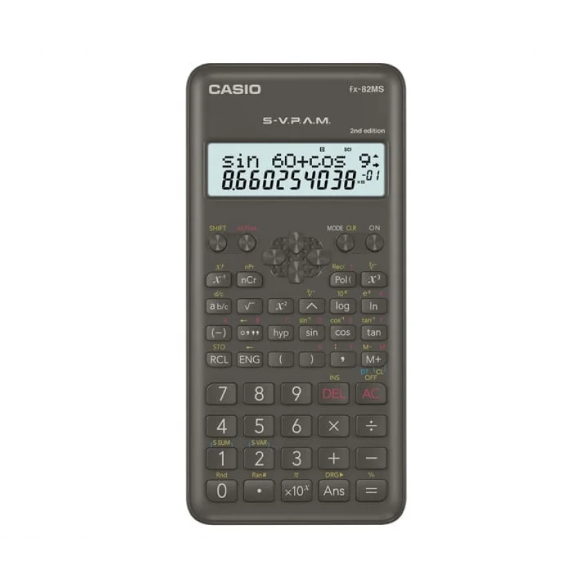 Casio FX-82MS-2 2. Versiyon Bilimsel Hesap Makinesi - Siyah