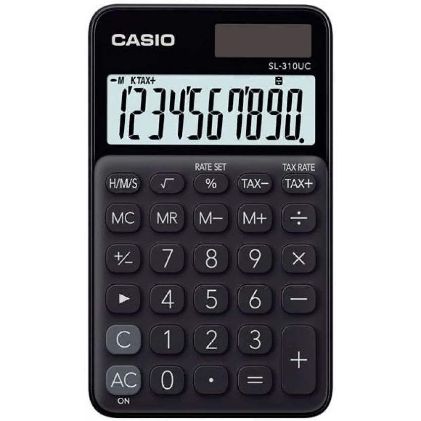 Casio SL-310UC-BK Cep Tipi Hesap Makinesi - Siyah