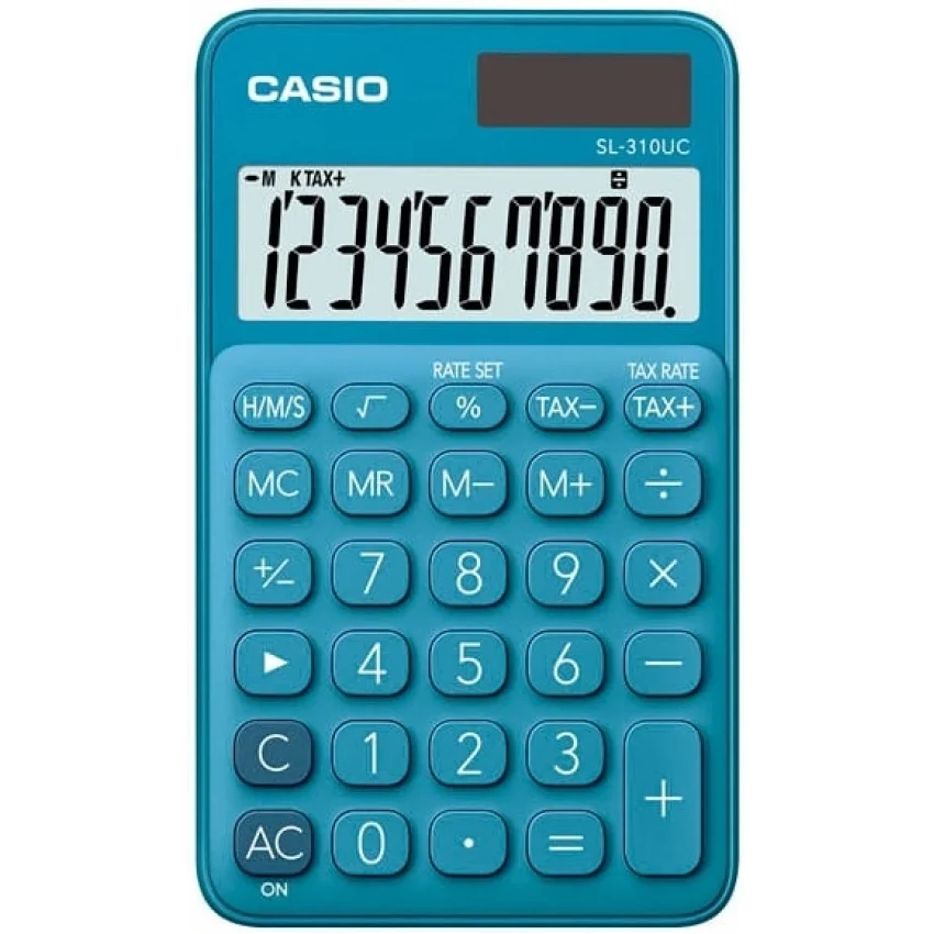 Casio SL-310UC-BU Cep Tipi Hesap Makinesi - Mavi