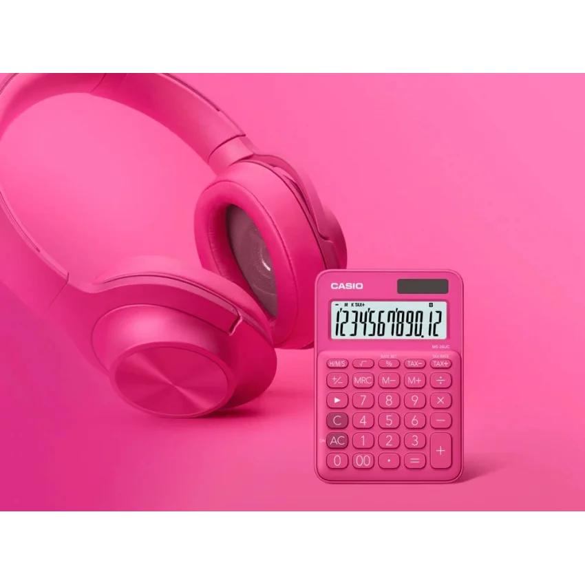 Casio SL-310UC-RD Cep Tipi Hesap Makinesi - Koyu Pembe