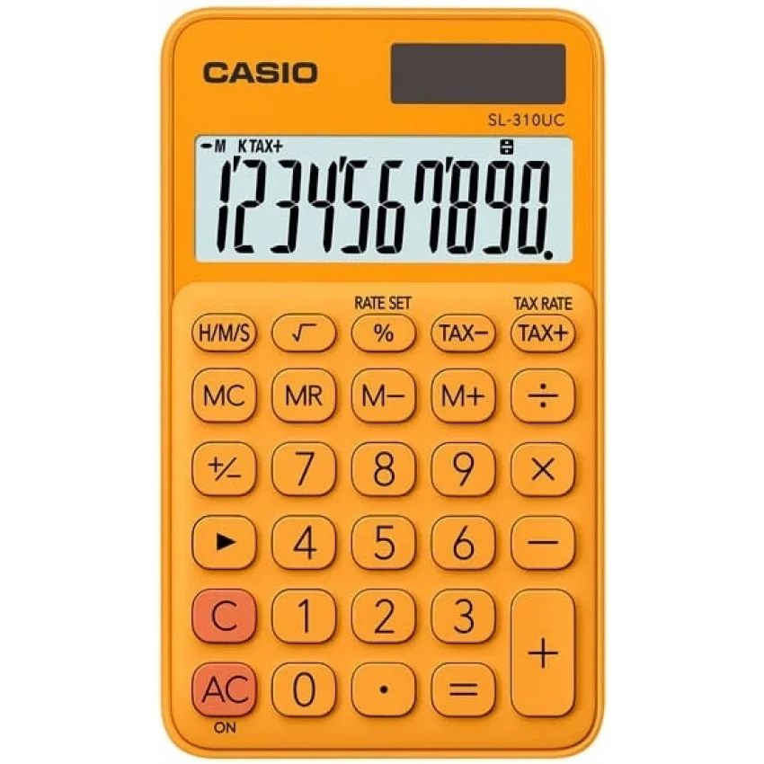 Casio SL-310UC-RG Cep Tipi Hesap Makinesi - Turuncu