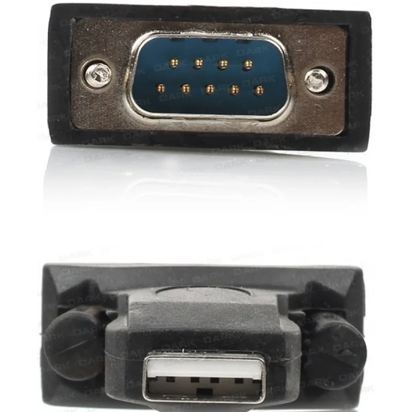 Dark USB to RS232 Seri Port Çevirici Adaptör 9 Pin | DK-AC-USB2RS232