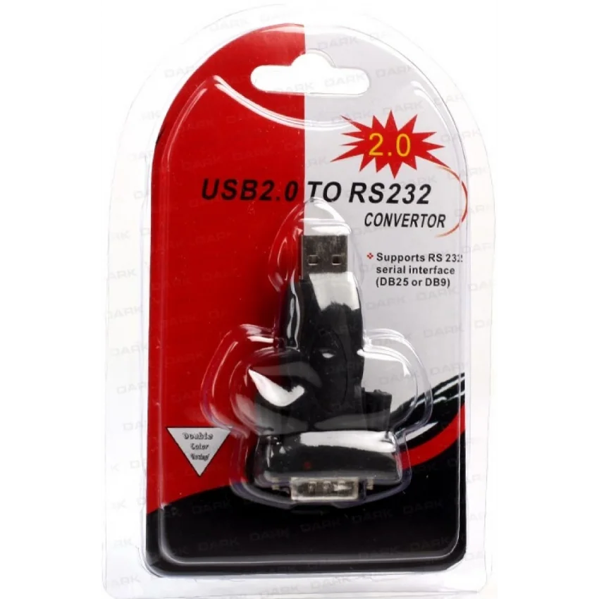 Dark USB to RS232 Seri Port Çevirici Adaptör 9 Pin | DK-AC-USB2RS232