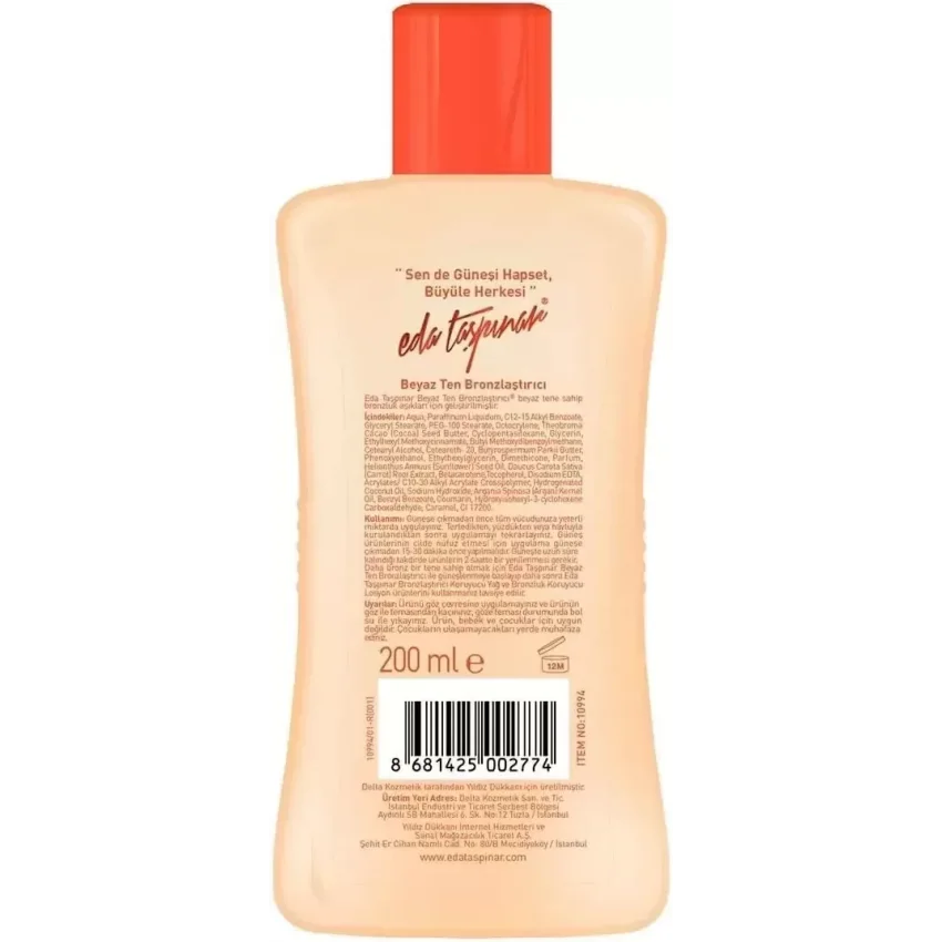 Eda Taşpınar Beyaz Ten Bronzlaştırıcı SPF 20 - 200 ML