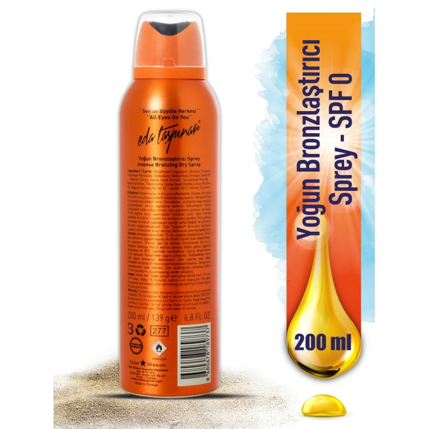 Eda Taşpınar Yoğun Bronzlaştırıcı Sprey 200 ml