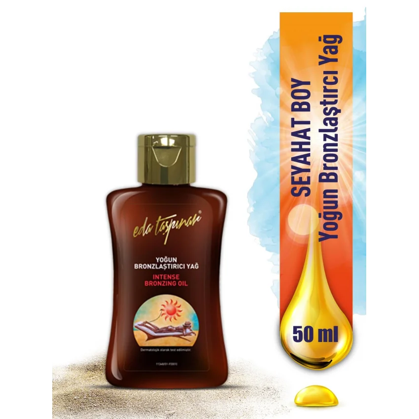 Eda Taşpınar Yoğun Bronzlaştırıcı Yağ SPF 0 Seyahat Boy - 50 ml