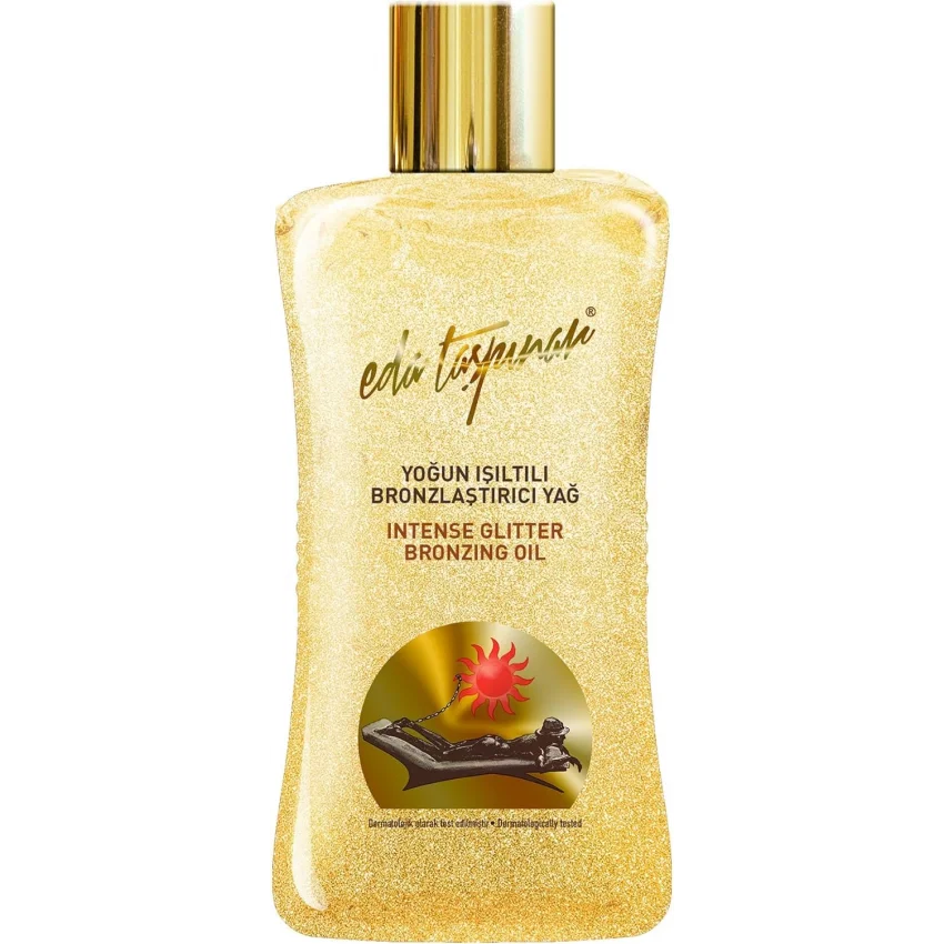 Eda Taşpınar Yoğun Işıltılı Simli Bronzlaştırıcı Yağ SPF 0 - 200 ml