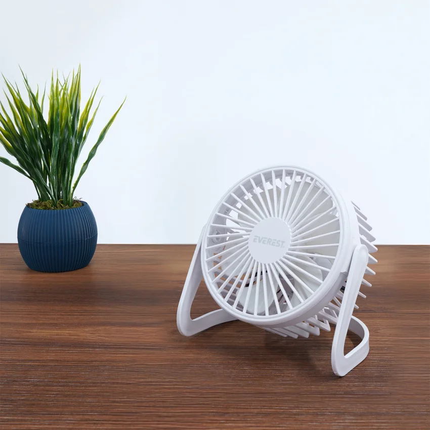 Everest Masaüstü Usb Fan Vantilatör Beyaz EFN-505