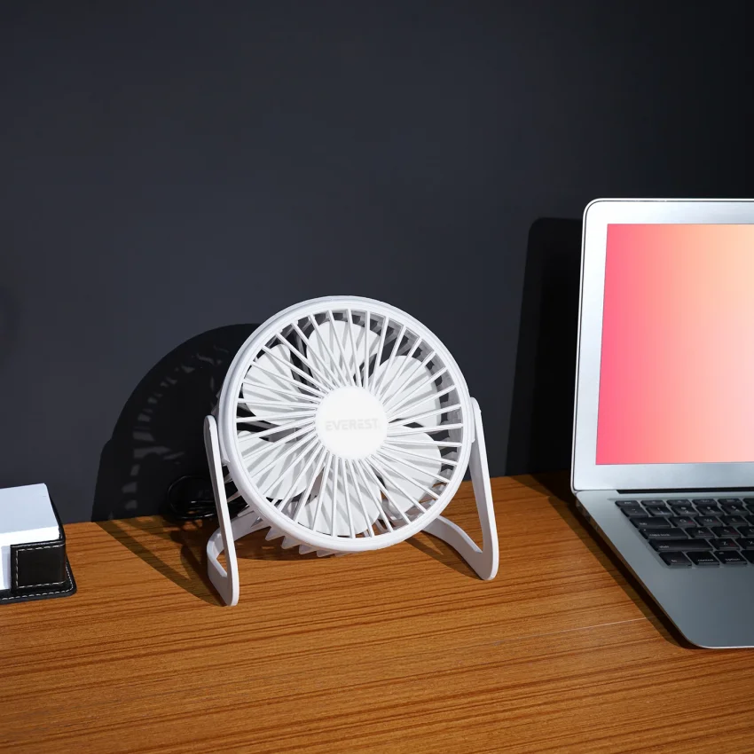 Everest Masaüstü Usb Fan Vantilatör Beyaz EFN-505