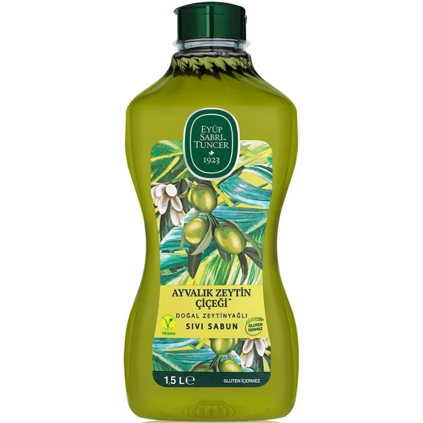 Eyüp Sabri Tuncer Ayvalık Zeytin Çiçeği Doğal Zeytinyağlı Sıvı Sabun 1.5 lt