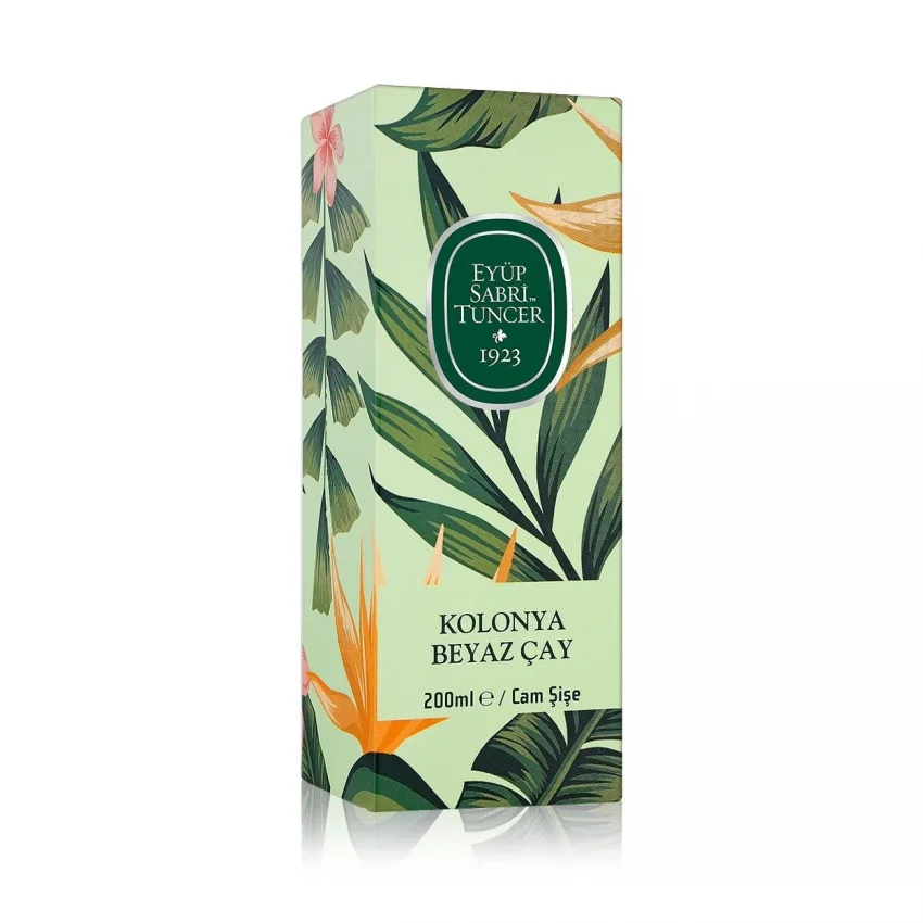 Eyüp Sabri Tuncer Beyaz Çay Kolonya, Cam Şişe, 200 ml