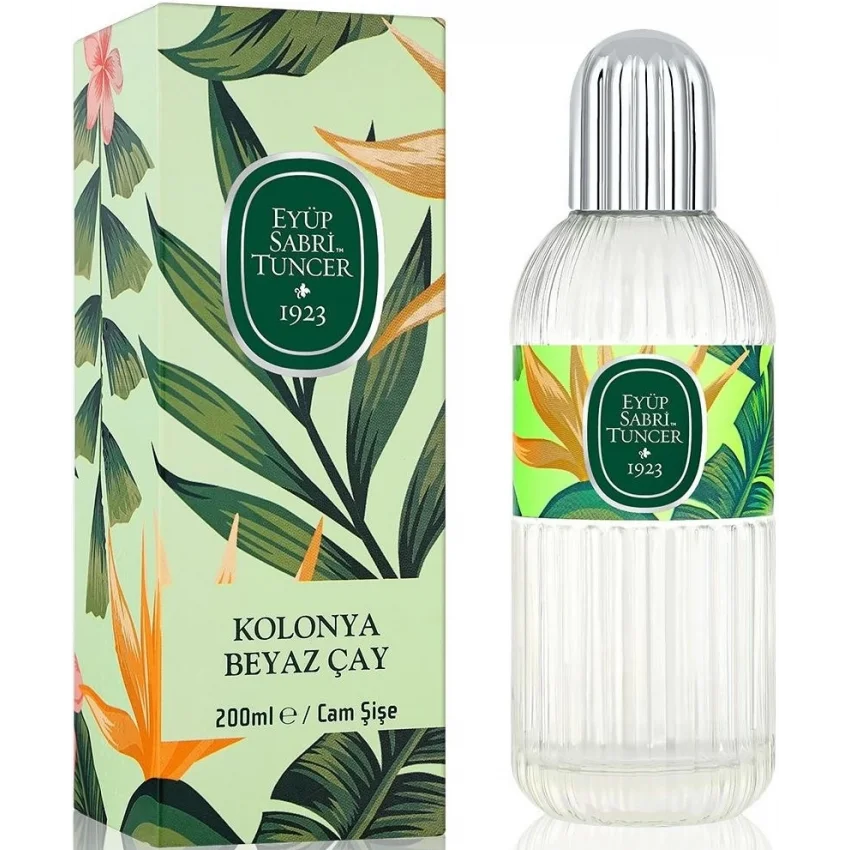 Eyüp Sabri Tuncer Beyaz Çay Kolonya, Cam Şişe, 200 ml