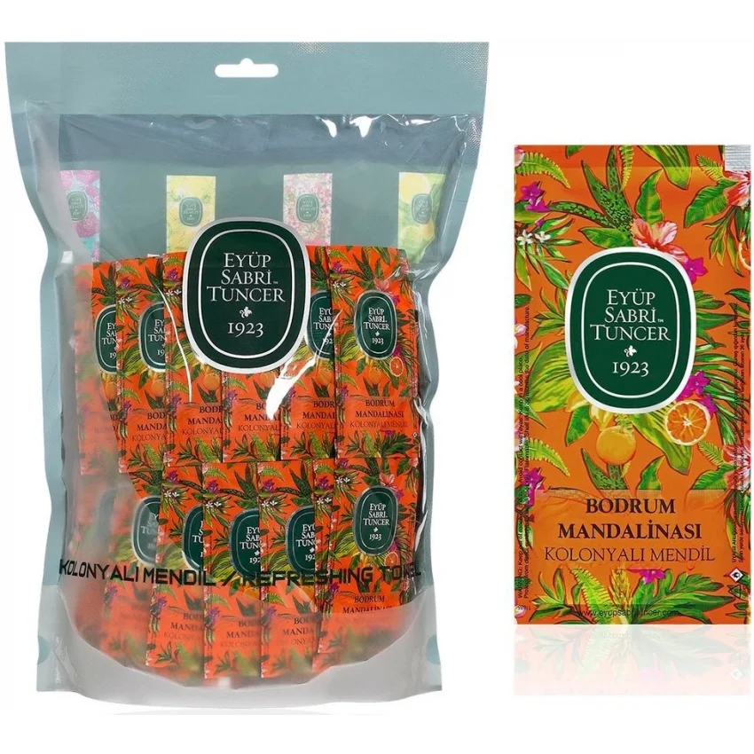 Eyüp Sabri Tuncer Bodrum Mandalina Kolonyalı Islak Mendil, Küçük Boy, 150li