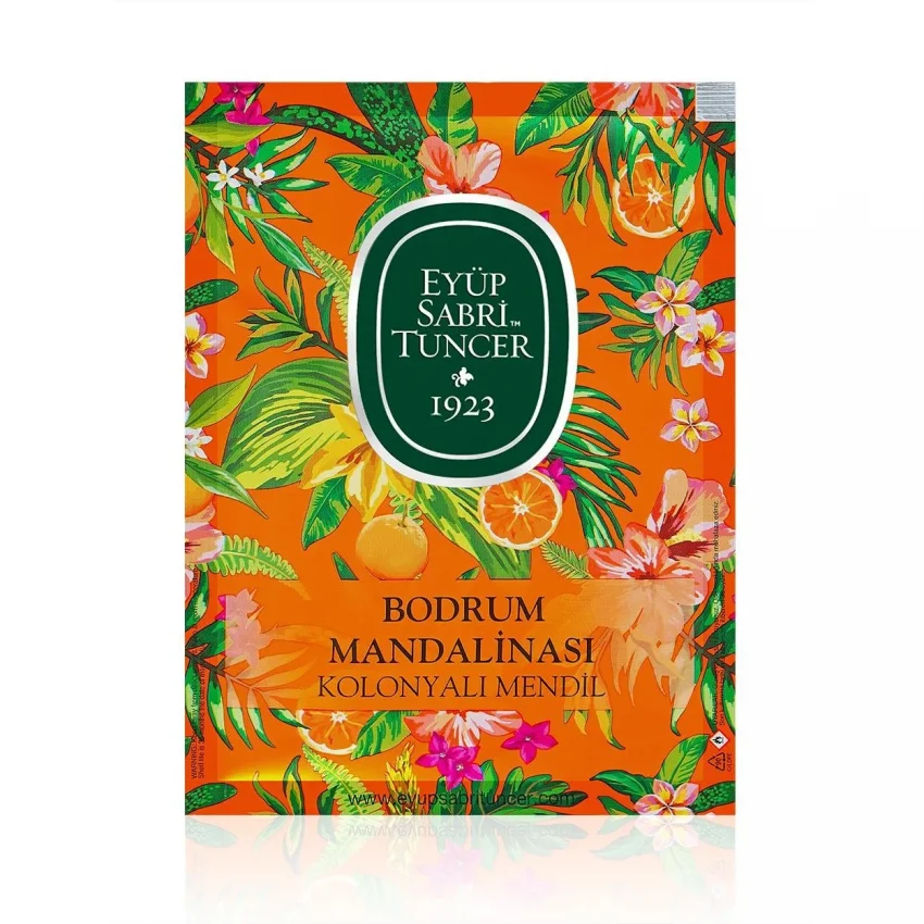 Eyüp Sabri Tuncer Bodrum Mandalinası Kolonyalı Islak Mendil, Büyük Boy, 50li