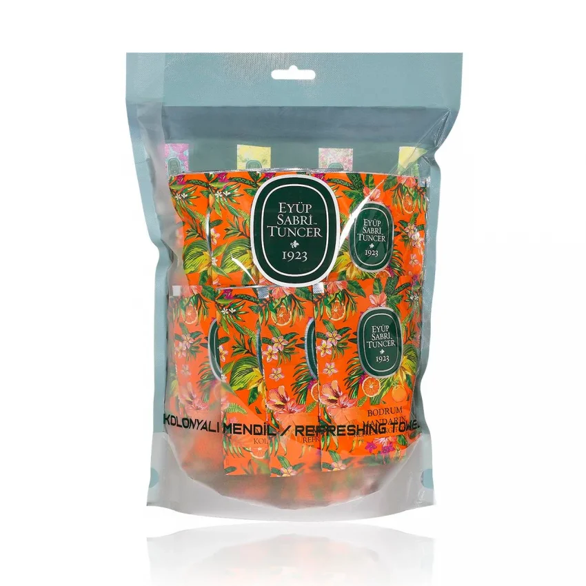 Eyüp Sabri Tuncer Bodrum Mandalinası Kolonyalı Islak Mendil, Büyük Boy, 50li