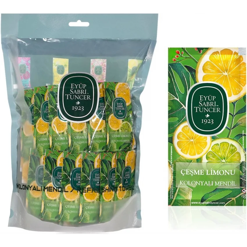 Eyüp Sabri Tuncer Çeşme Limonu Kolonyalı Islak Mendil, Küçük Boy, 150li
