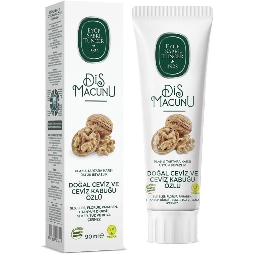 Eyüp Sabri Tuncer Doğal Ceviz ve Ceviz Kabuğu Özlü Diş Macunu 90 ml