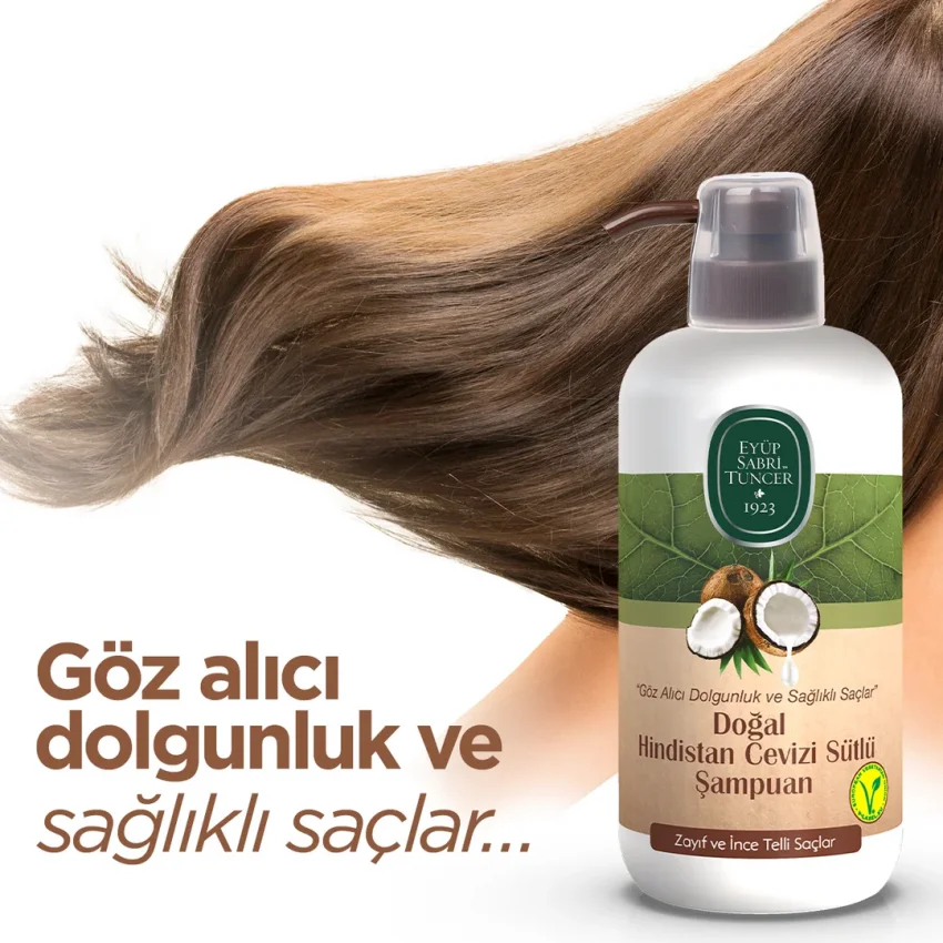 Eyüp Sabri Tuncer Doğal Hindistan Cevizi Sütlü Şampuan 600 ml