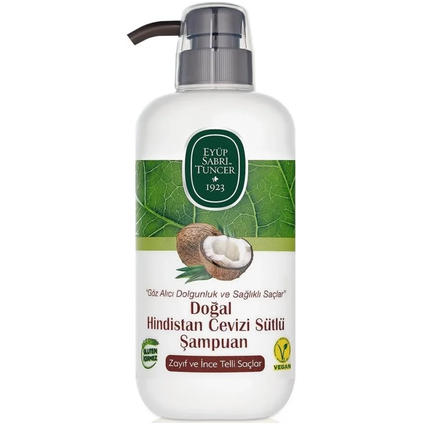 Eyüp Sabri Tuncer Doğal Hindistan Cevizi Sütlü Şampuan 600 ml
