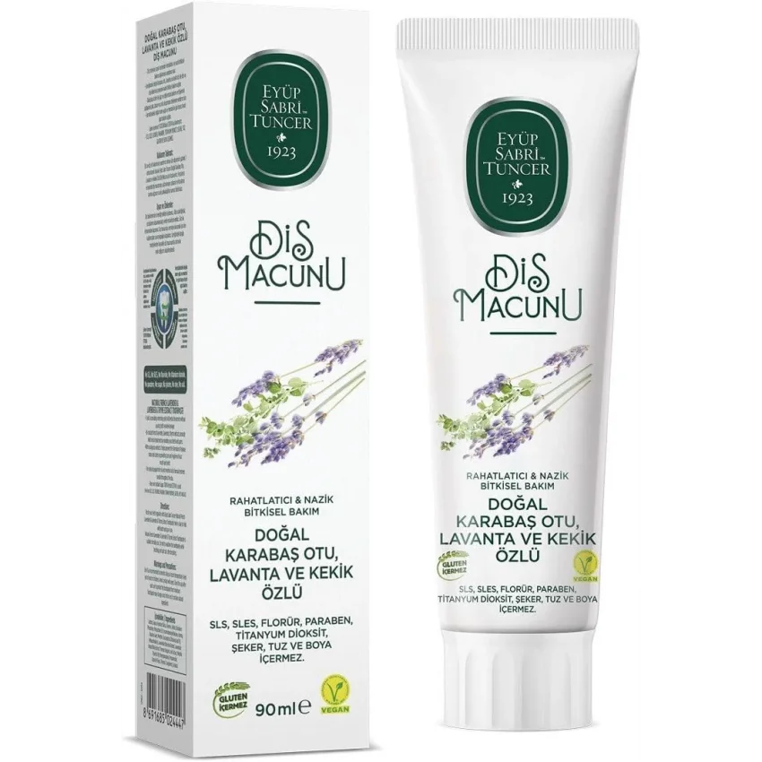 Eyüp Sabri Tuncer Doğal Karabaş Otu, Lavanta ve Kekik Özlü Diş Macunu 90 ml
