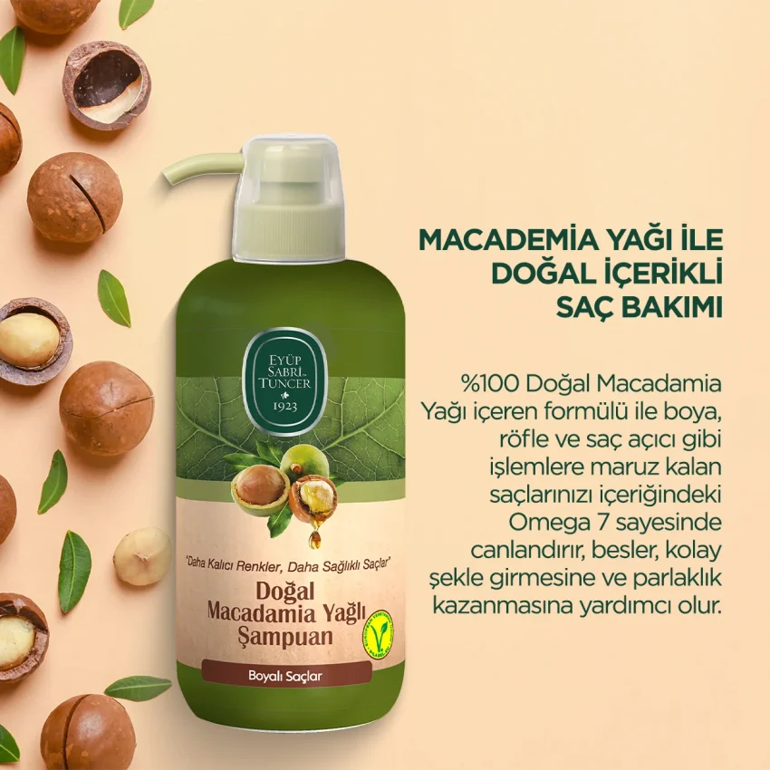 Eyüp Sabri Tuncer Doğal Macadamia Yağlı Şampuan 600 ml