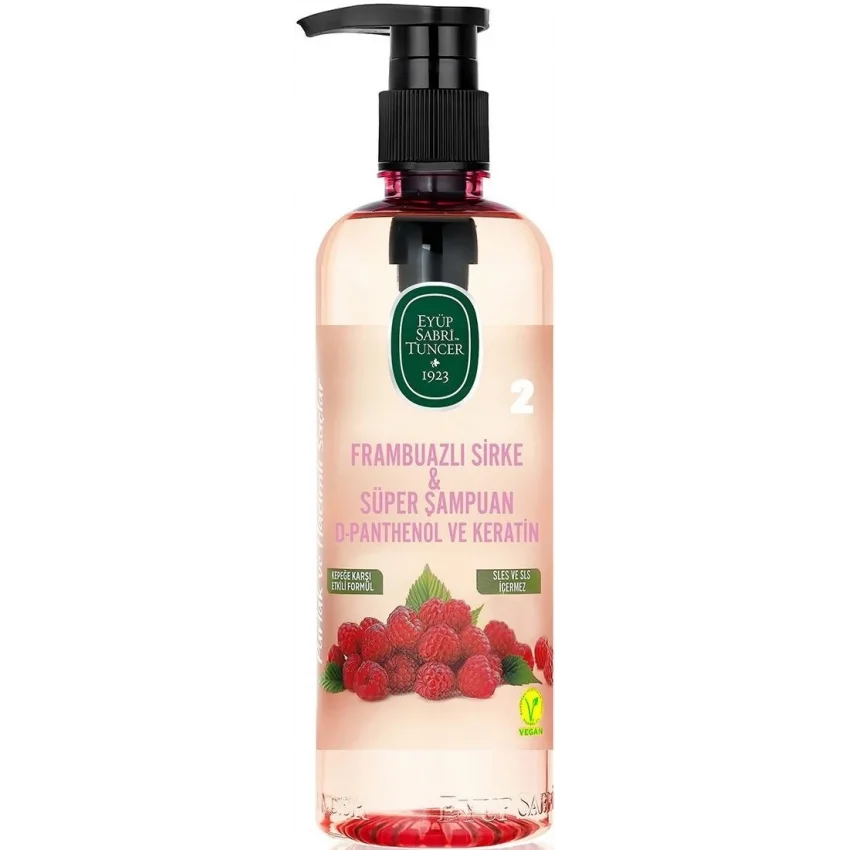 Eyüp Sabri Tuncer Frambuazlı Sirke & Süper Şampuan 500 ml